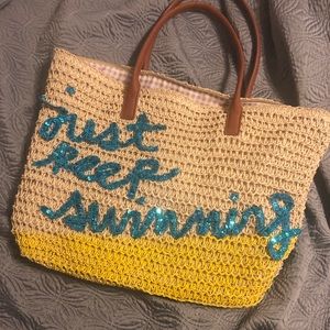 Just keep swimming beach bag